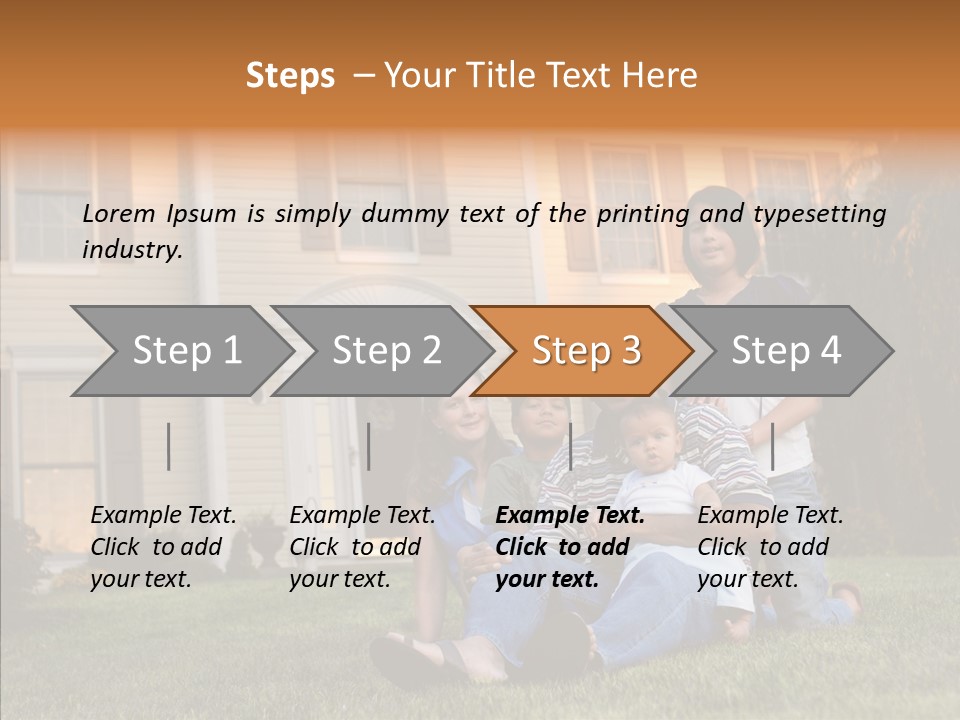 Asian Dad Middle School PowerPoint Template