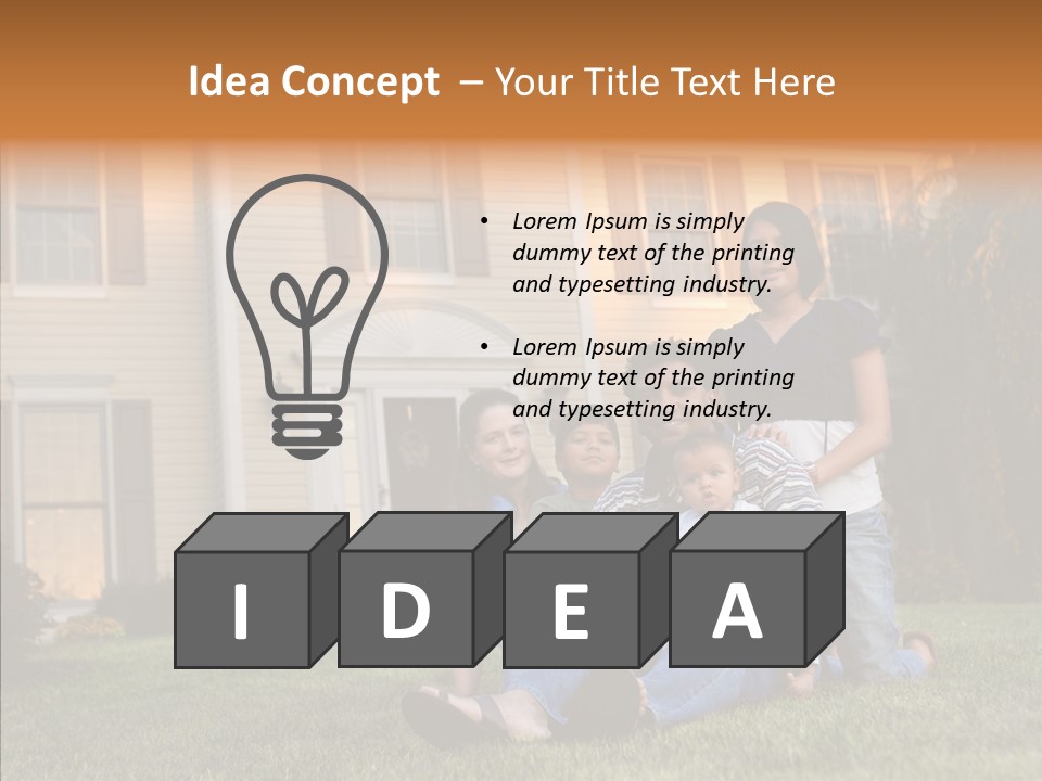 Asian Dad Middle School PowerPoint Template