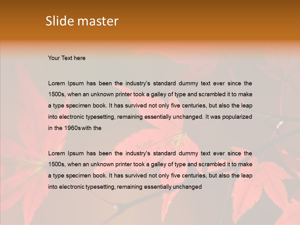 Background Red Transparent PowerPoint Template