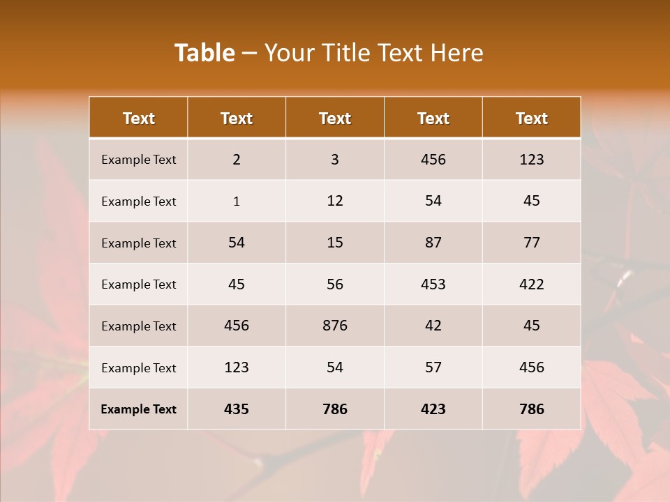 Background Red Transparent PowerPoint Template