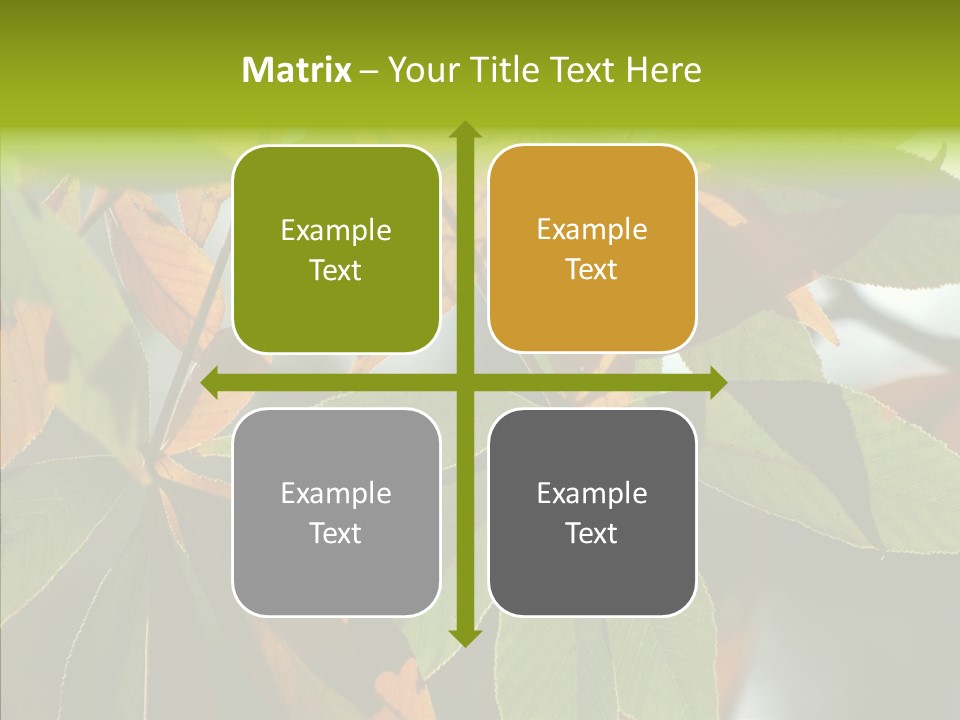 Light Forest Leaf PowerPoint Template