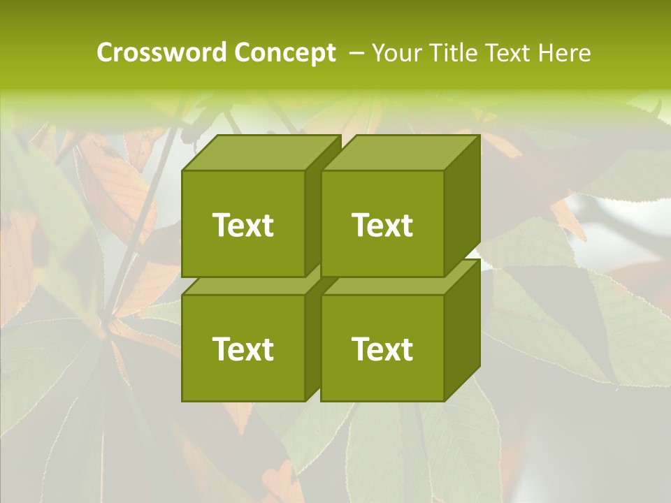 Light Forest Leaf PowerPoint Template