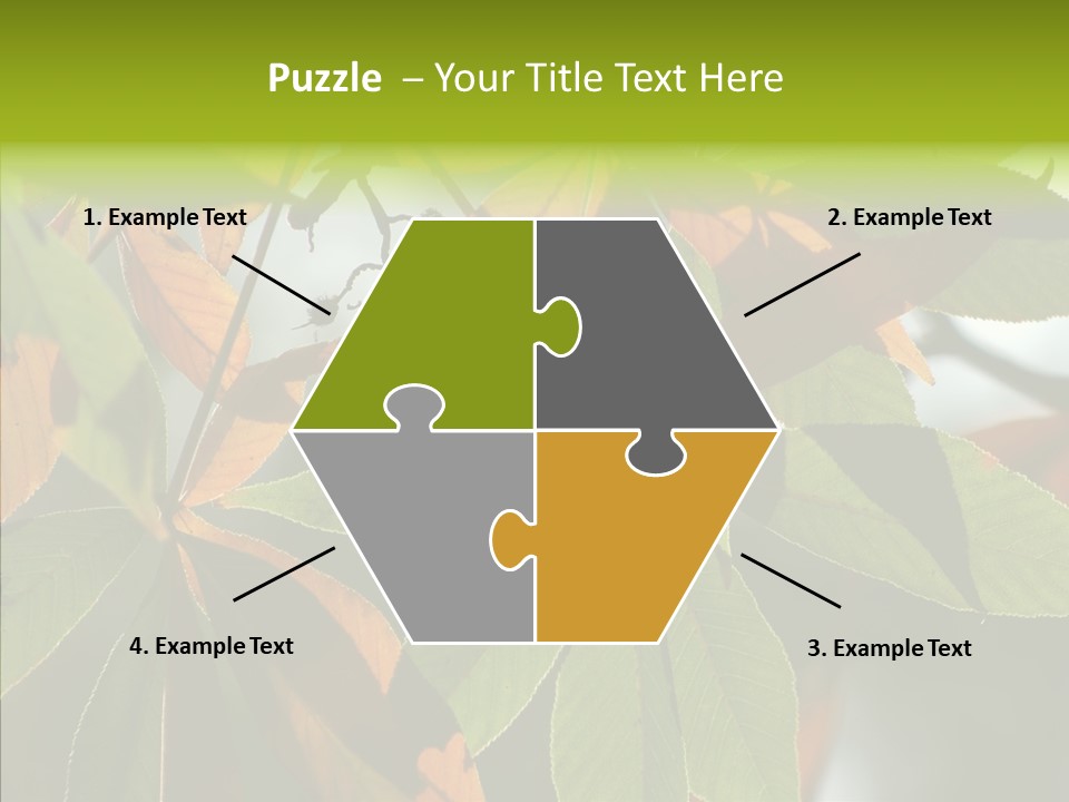 Light Forest Leaf PowerPoint Template