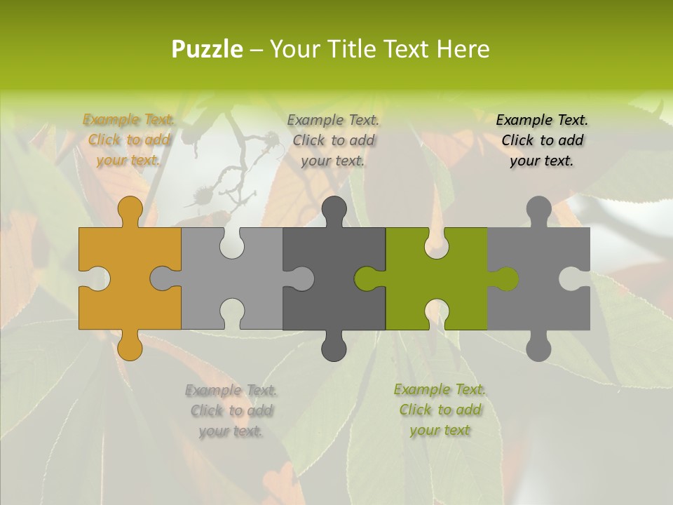 Light Forest Leaf PowerPoint Template