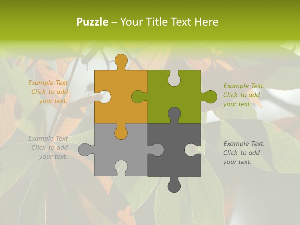 Light Forest Leaf PowerPoint Template