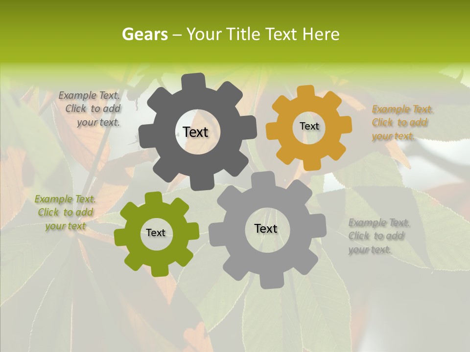 Light Forest Leaf PowerPoint Template