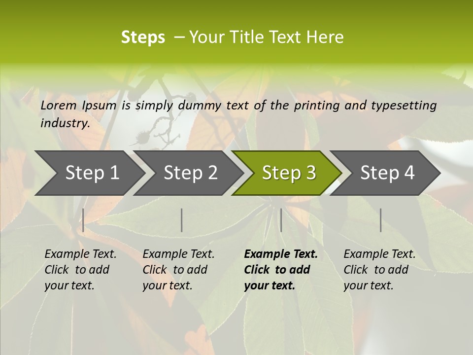 Light Forest Leaf PowerPoint Template