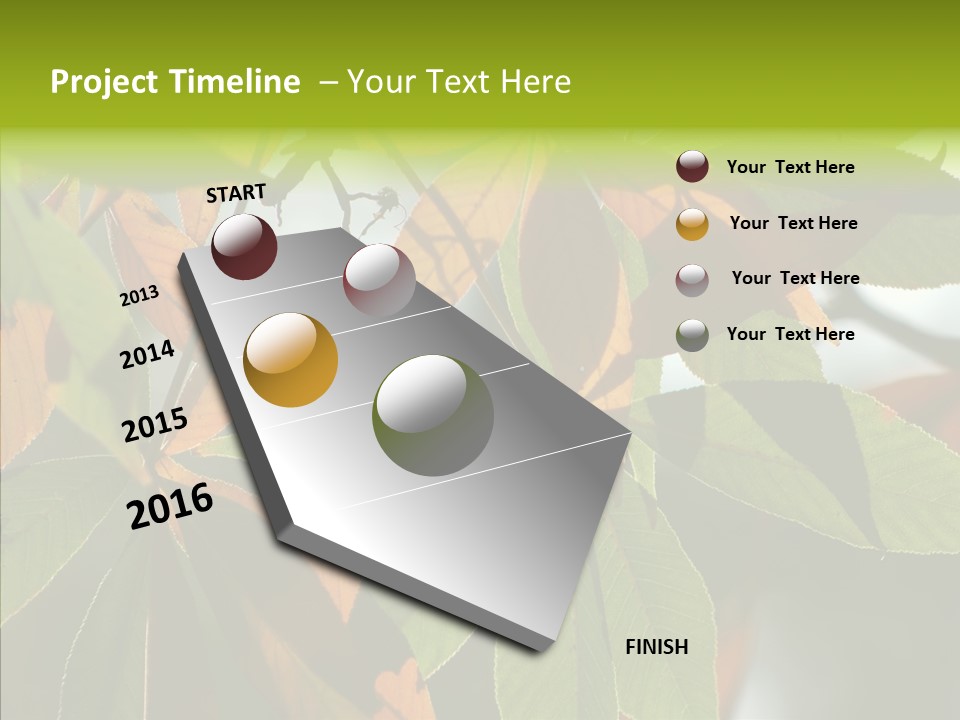 Light Forest Leaf PowerPoint Template