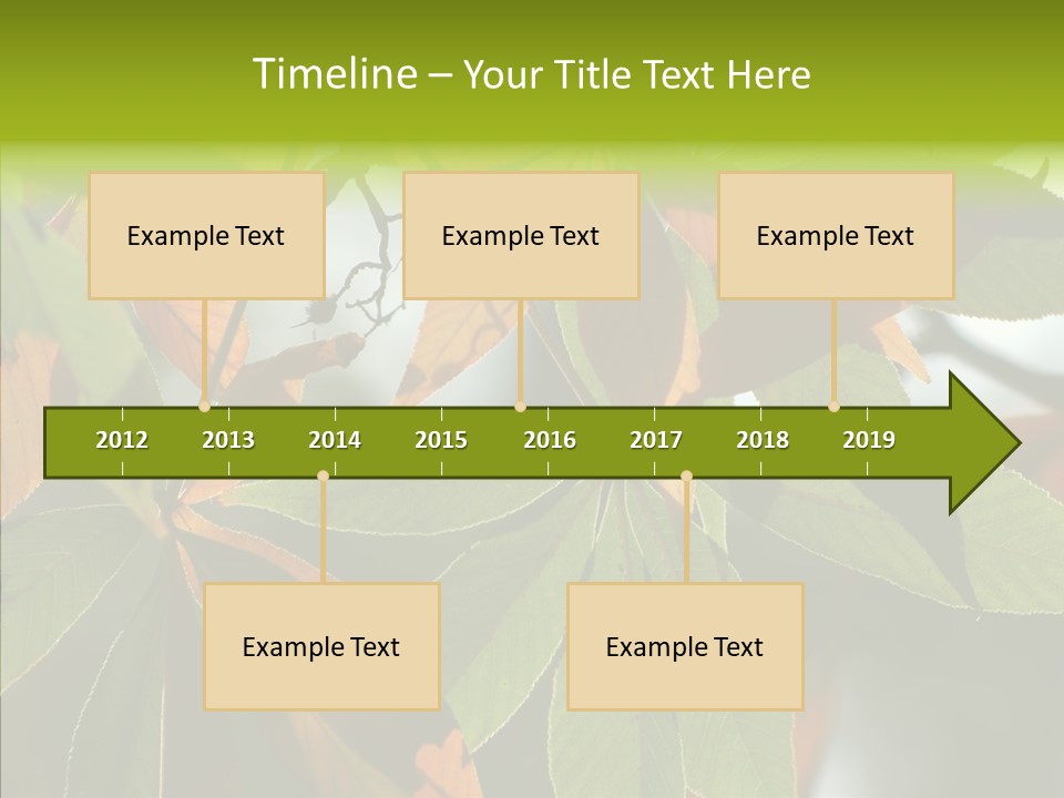 Light Forest Leaf PowerPoint Template