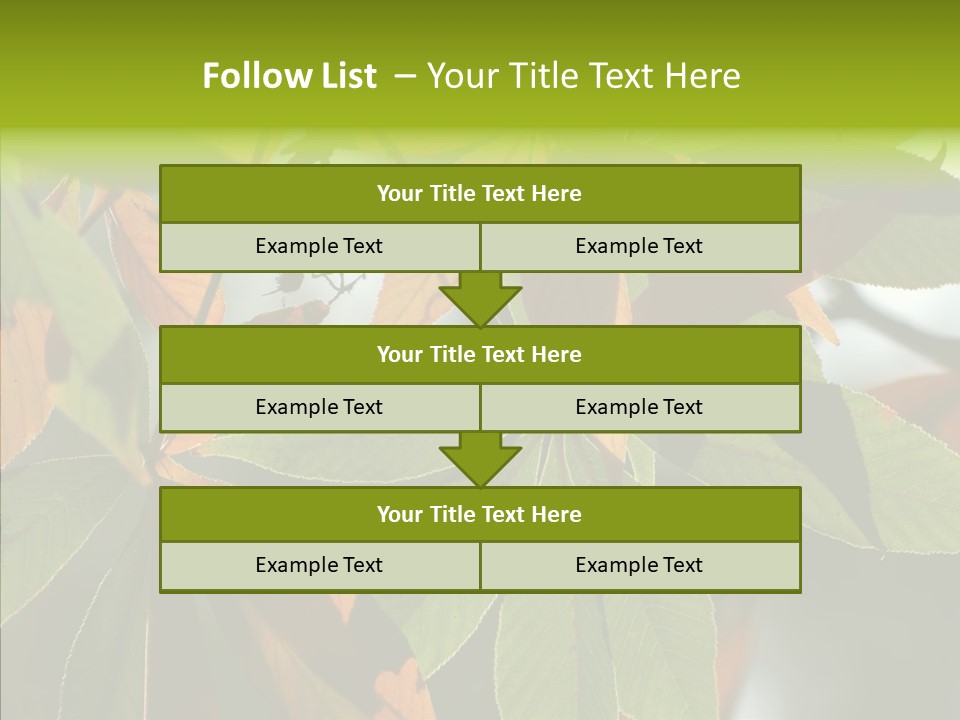 Light Forest Leaf PowerPoint Template