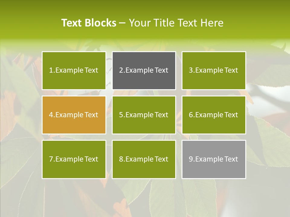 Light Forest Leaf PowerPoint Template