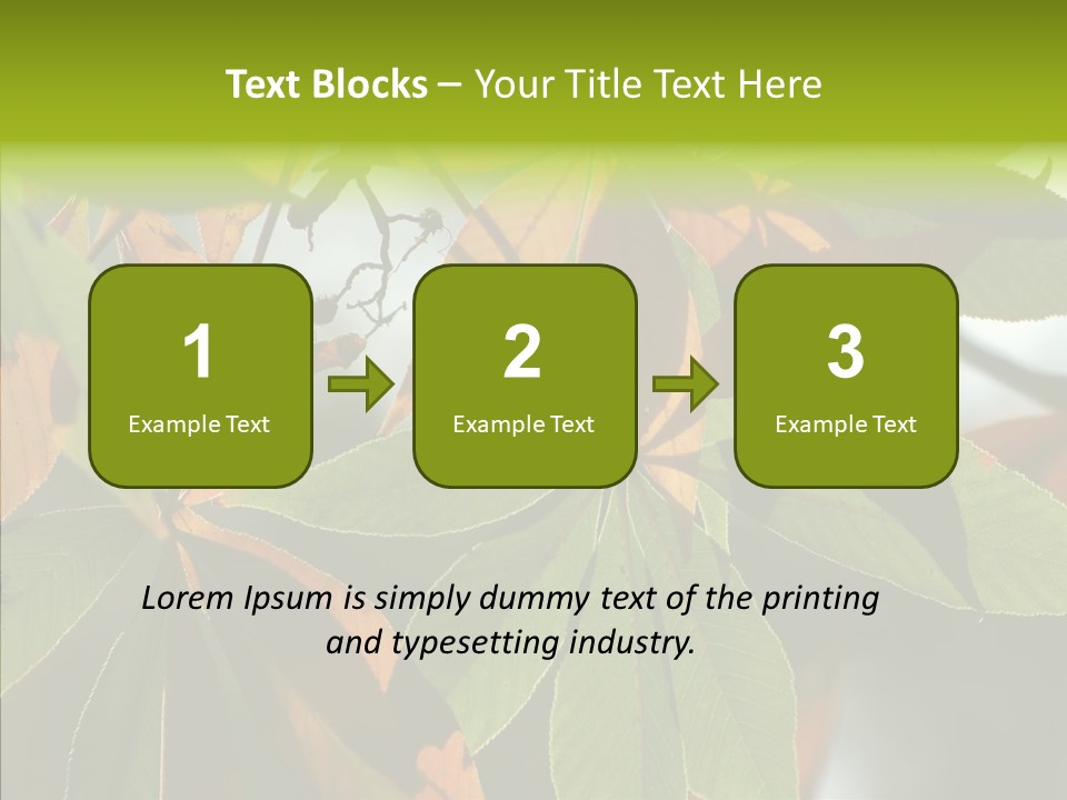 Light Forest Leaf PowerPoint Template