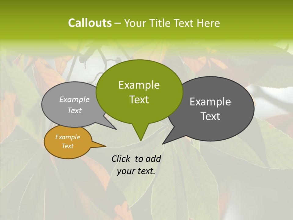 Light Forest Leaf PowerPoint Template