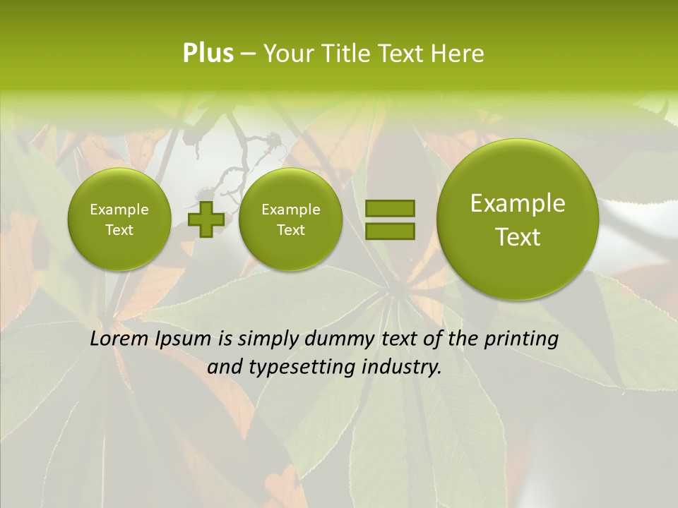 Light Forest Leaf PowerPoint Template