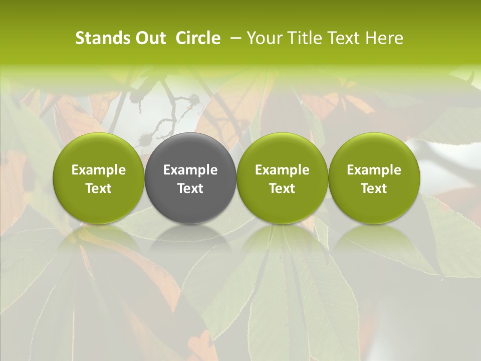 Light Forest Leaf PowerPoint Template