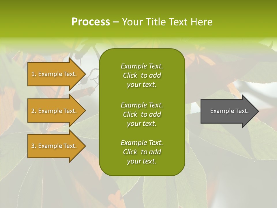 Light Forest Leaf PowerPoint Template