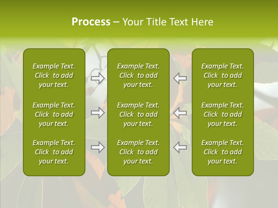 Light Forest Leaf PowerPoint Template