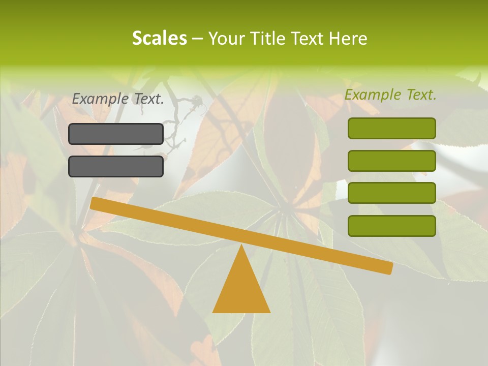 Light Forest Leaf PowerPoint Template
