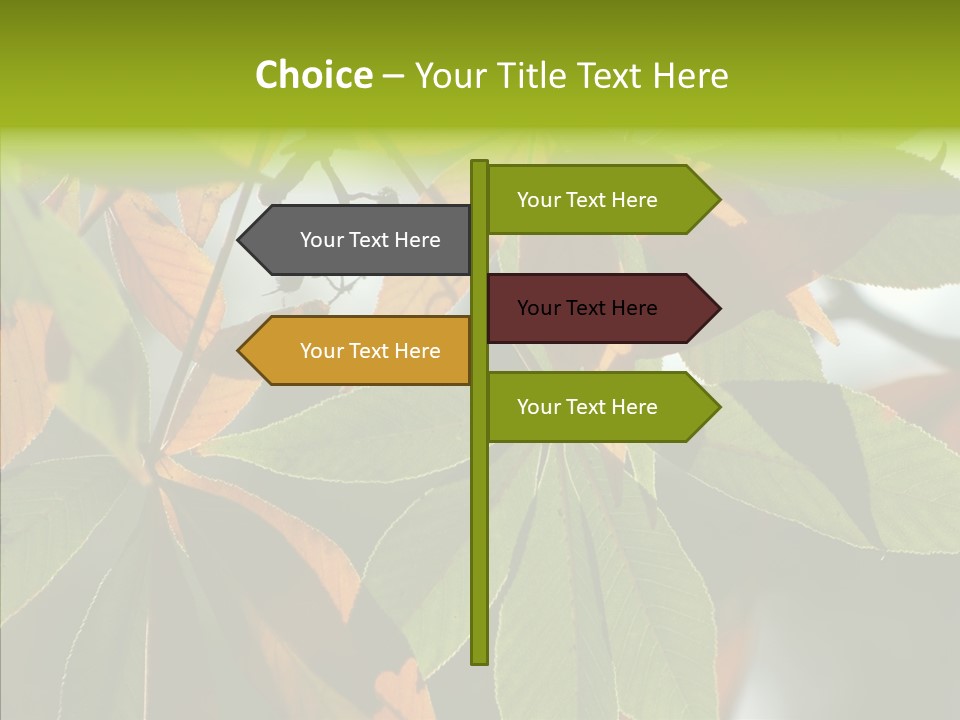 Light Forest Leaf PowerPoint Template