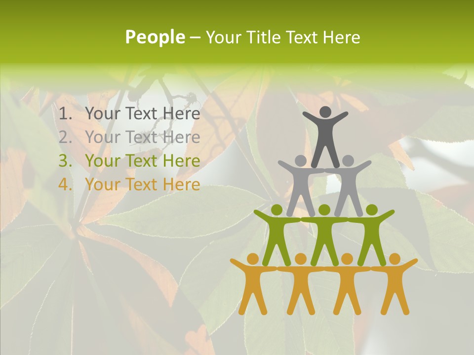 Light Forest Leaf PowerPoint Template