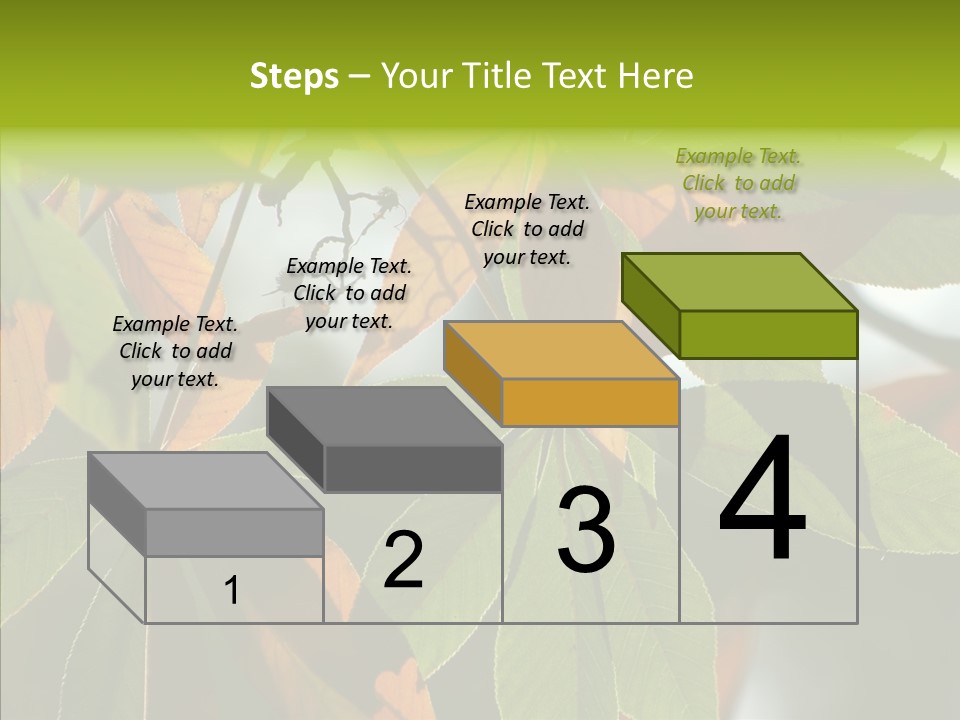 Light Forest Leaf PowerPoint Template