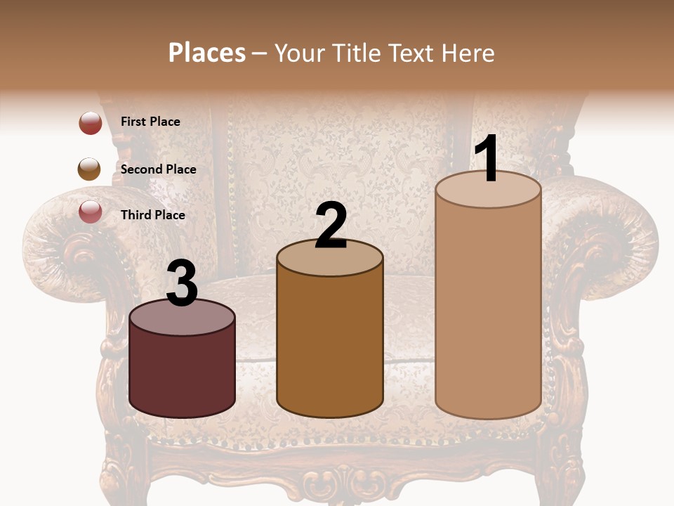 Seat Rendered Black PowerPoint Template