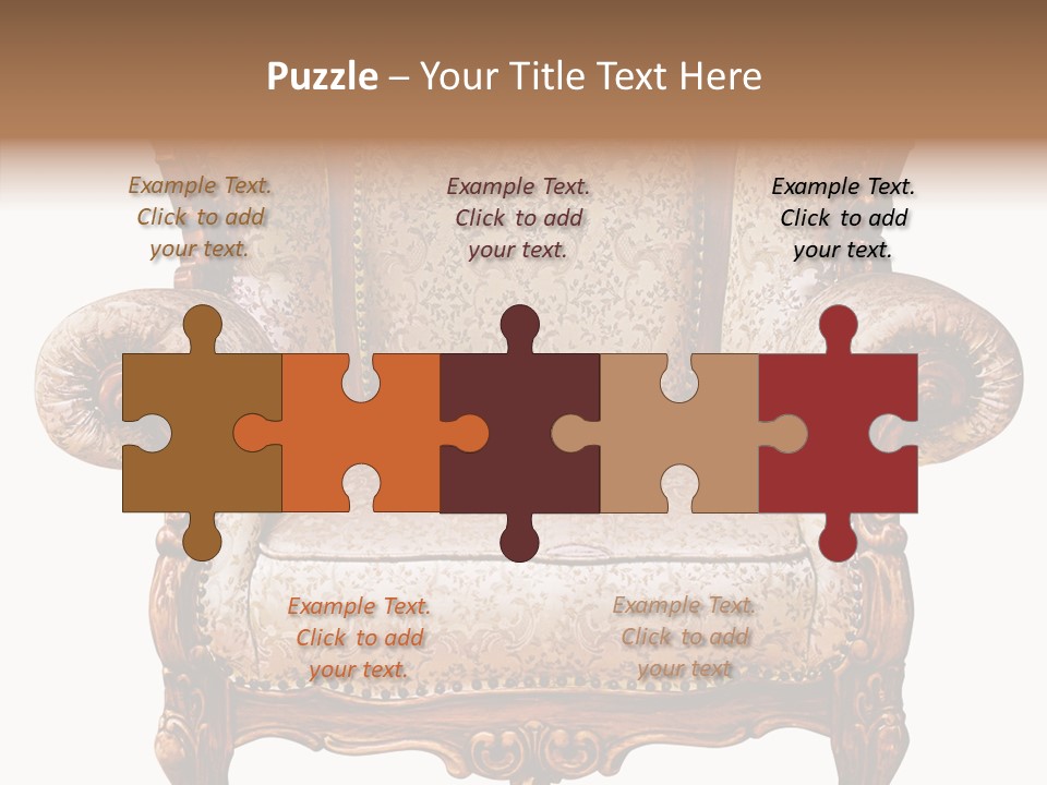 Seat Rendered Black PowerPoint Template