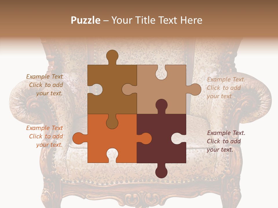 Seat Rendered Black PowerPoint Template