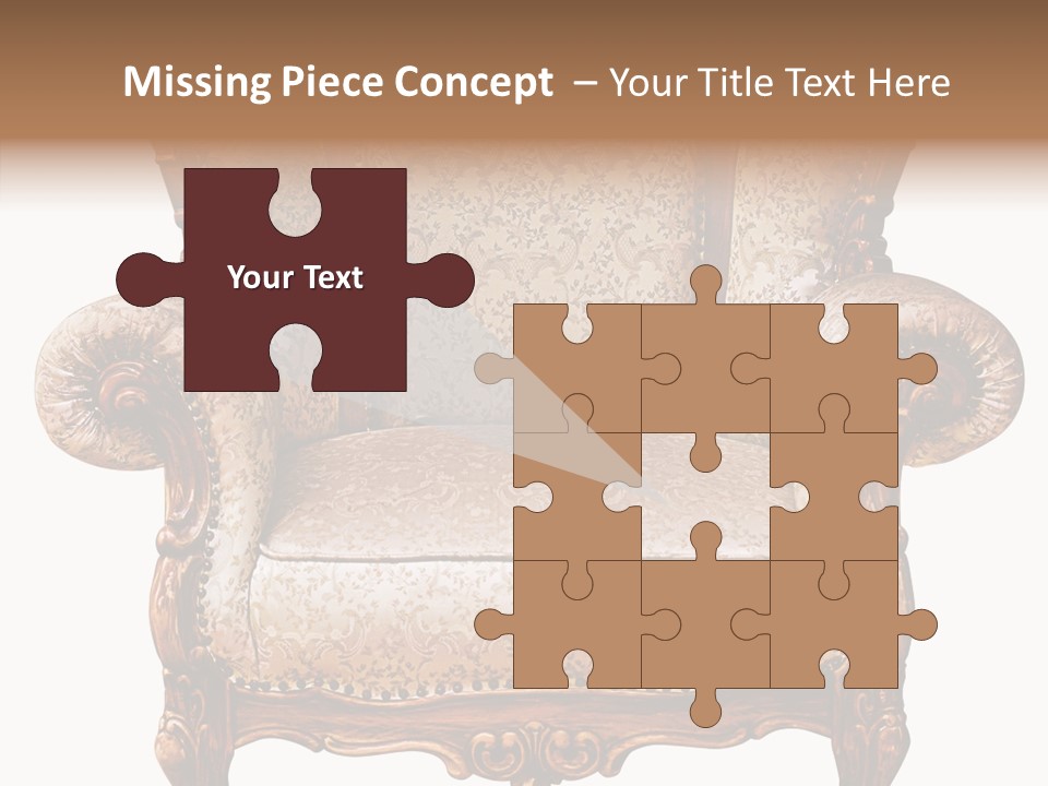 Seat Rendered Black PowerPoint Template