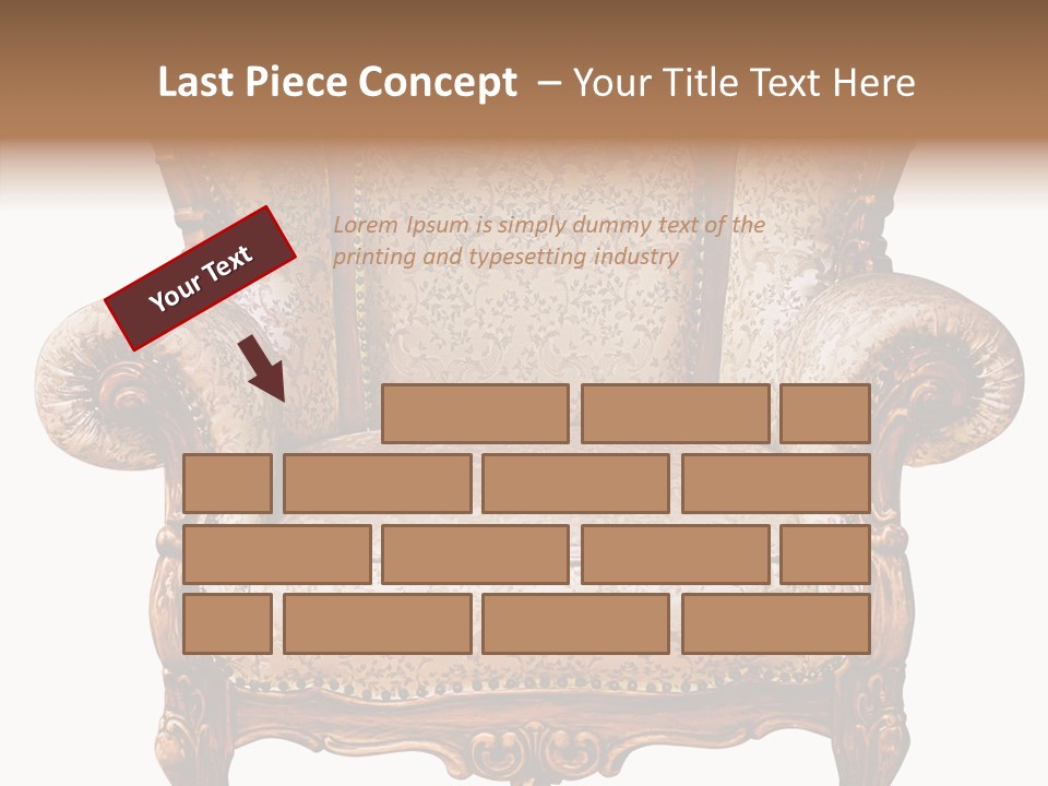 Seat Rendered Black PowerPoint Template
