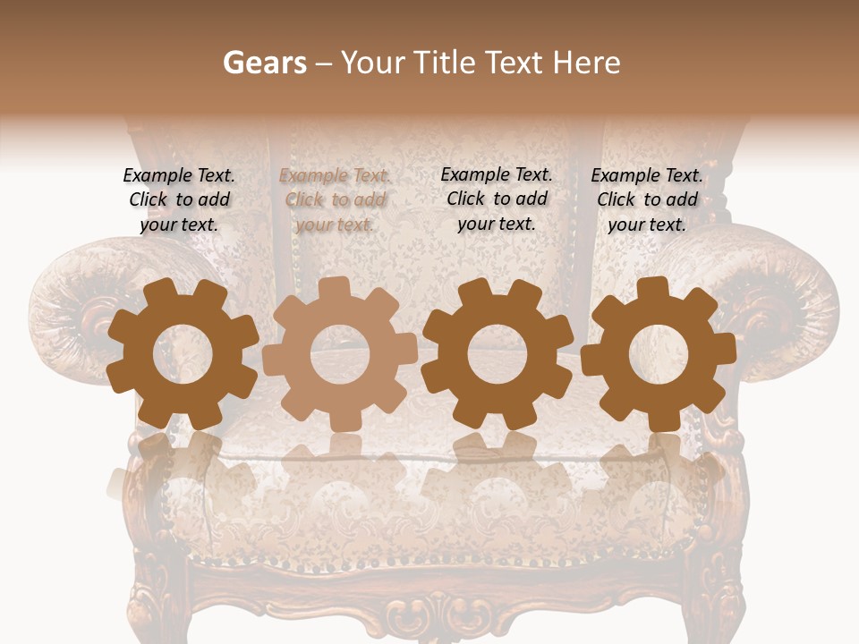 Seat Rendered Black PowerPoint Template