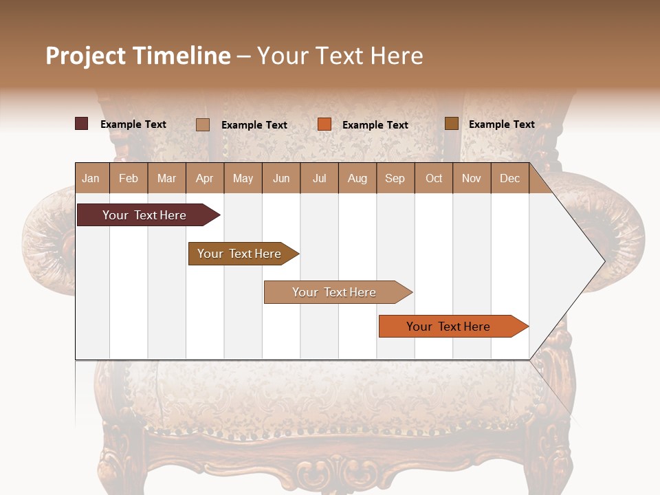 Seat Rendered Black PowerPoint Template