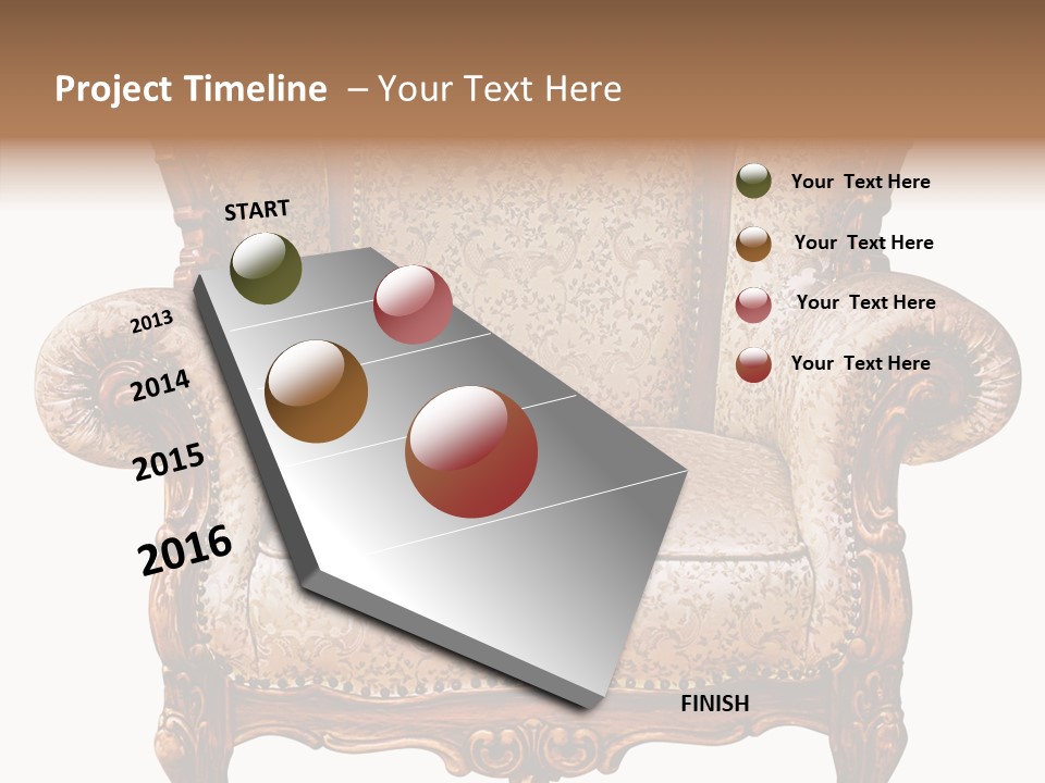 Seat Rendered Black PowerPoint Template