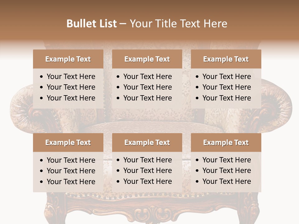 Seat Rendered Black PowerPoint Template