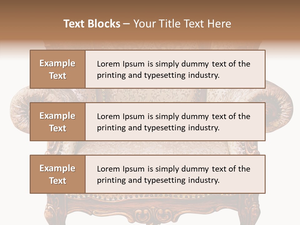 Seat Rendered Black PowerPoint Template