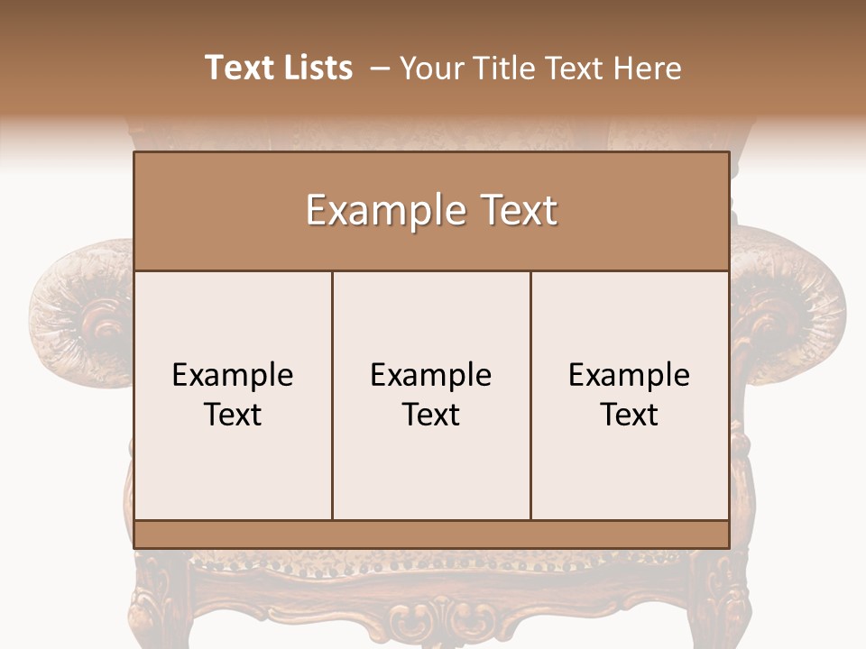 Seat Rendered Black PowerPoint Template