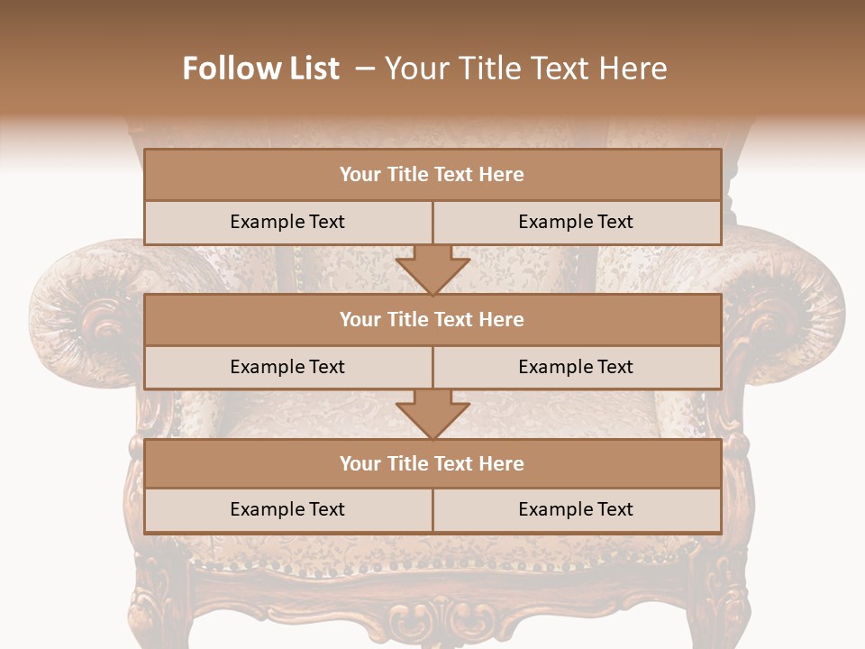 Seat Rendered Black PowerPoint Template