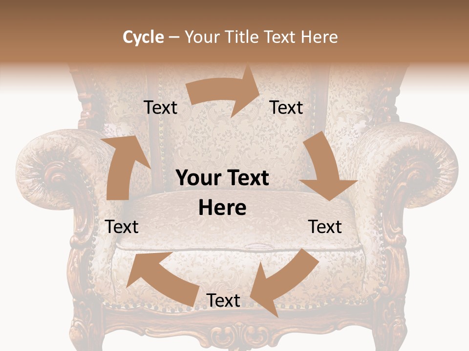 Seat Rendered Black PowerPoint Template