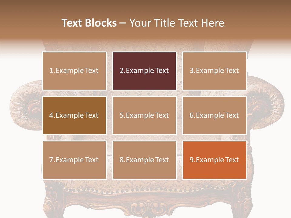 Seat Rendered Black PowerPoint Template