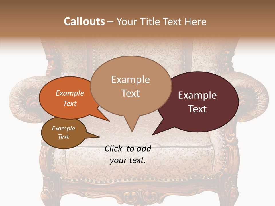 Seat Rendered Black PowerPoint Template