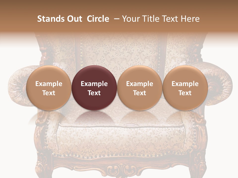 Seat Rendered Black PowerPoint Template