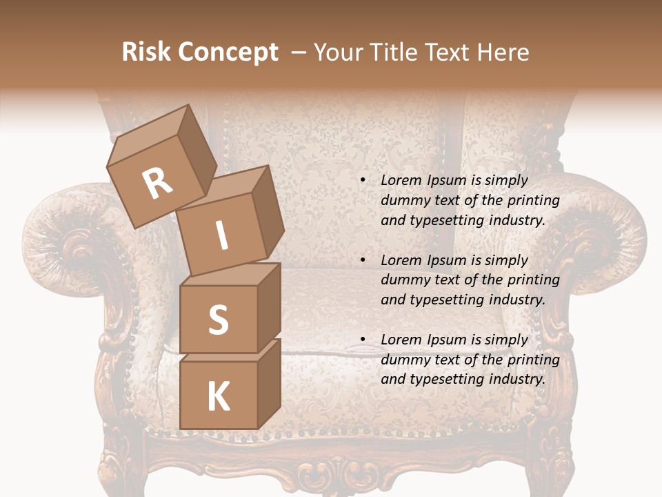 Seat Rendered Black PowerPoint Template