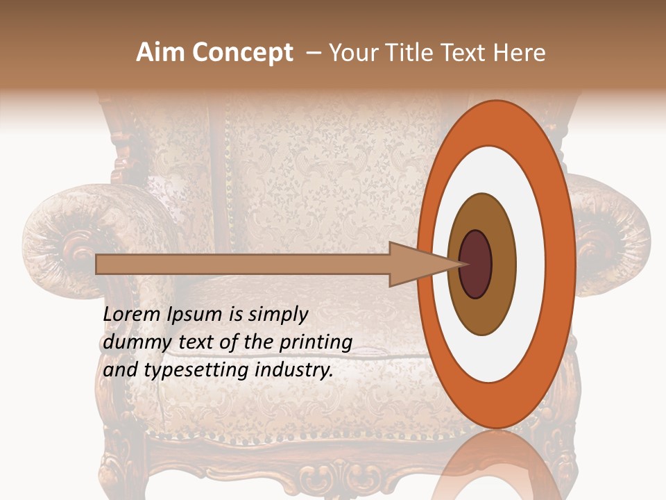 Seat Rendered Black PowerPoint Template