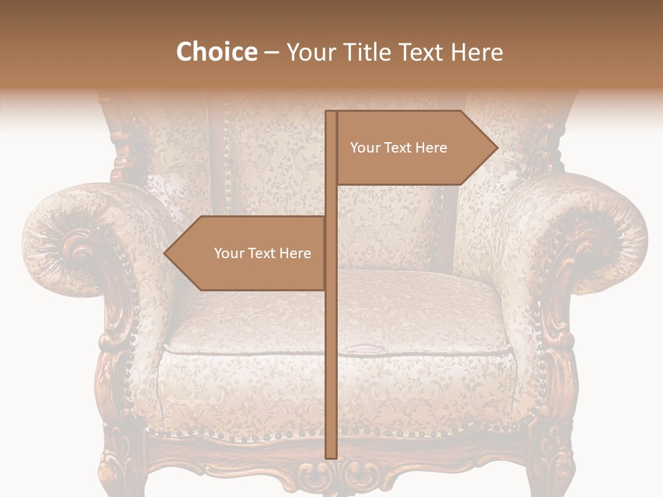 Seat Rendered Black PowerPoint Template