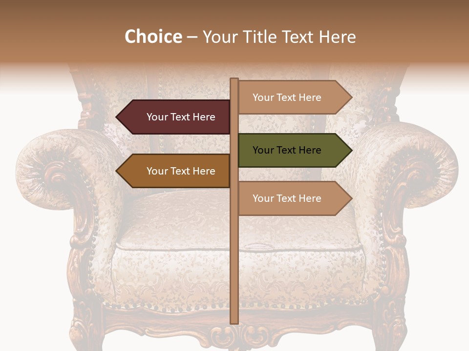 Seat Rendered Black PowerPoint Template