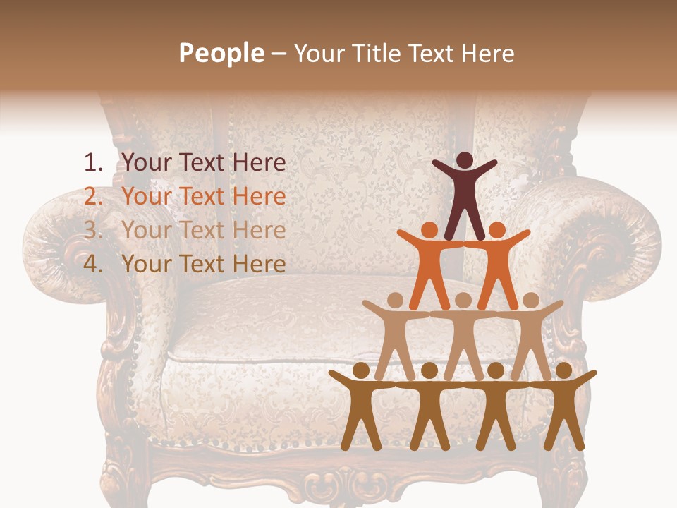 Seat Rendered Black PowerPoint Template