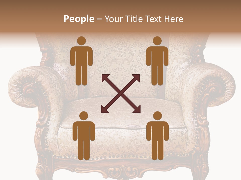 Seat Rendered Black PowerPoint Template