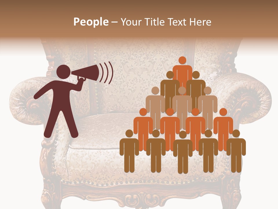 Seat Rendered Black PowerPoint Template