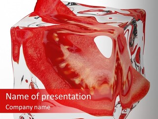Transparent White Eating PowerPoint Template