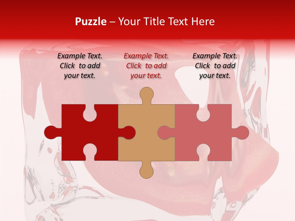 Transparent White Eating PowerPoint Template